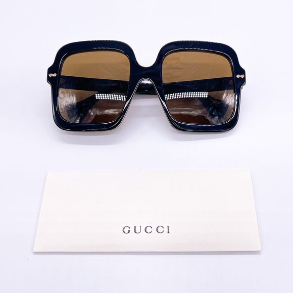 NEW GUCCI GG1241S 001 SQUARE OVERSIZED WOMEN SUNGLASSES GUCCI GG1241S - Picture 13 of 14